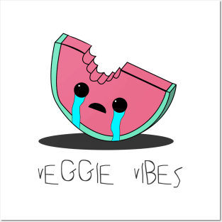 Crying Watermelon | Veggie vibes Posters and Art